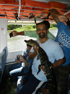 Roy with a Caiman