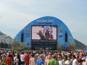 Copacabana Fanfest for USA v Germany