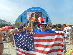Copacabana Fanfest for USA v Germany
