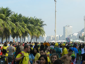 Brasil v Chile in Copacabana
