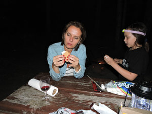 Ania getting ready for first smore ever