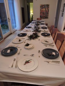The table is set 