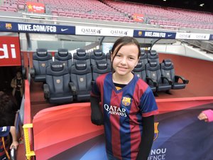 Where the players sit - Camp Nou