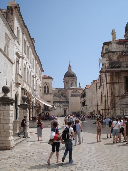 The centre of Dubrovnik Old Town