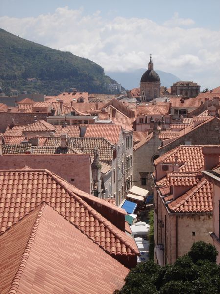 Dubrovnik old town from above