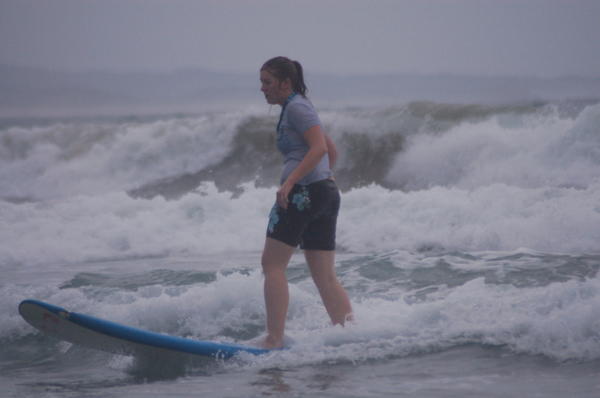 Me STANDING on a surf board!