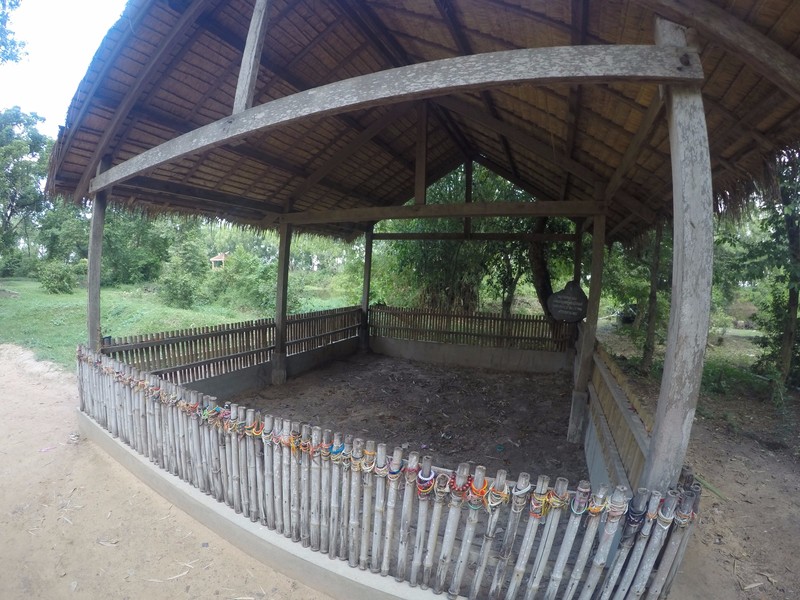 Site of a mass grave at the killing fields