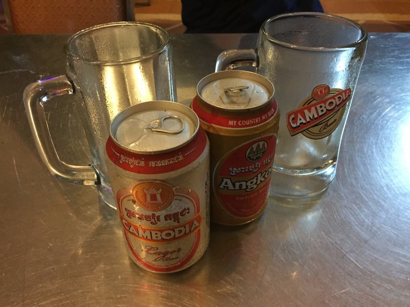 A selection of Cambodian beers