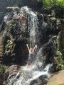Gemma in the waterfall