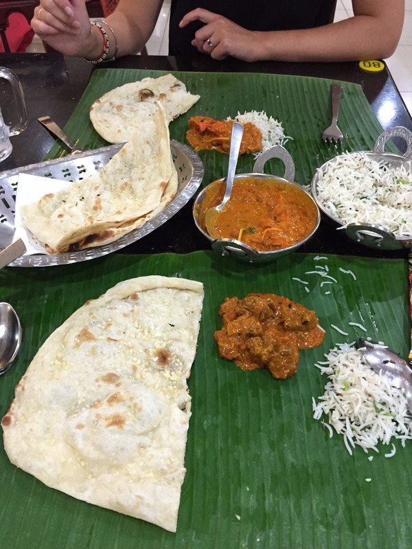 Our curry at Banana leaf restaurant