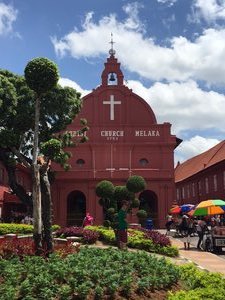 The famous Christ Church of Melaka