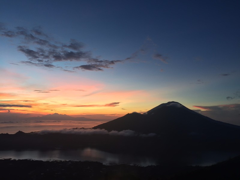 Sunrise from mt Batur