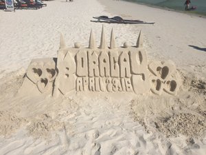 Boracay sandcastles
