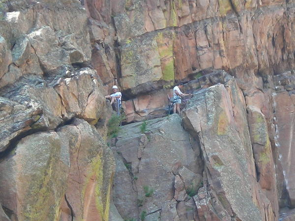 3 - rock climbers