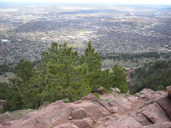 North Boulder from the summit