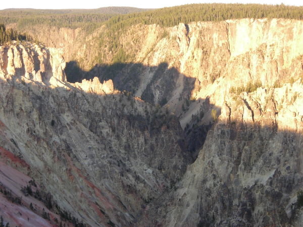 The Grand Canyon of the Yellowstone at sunset