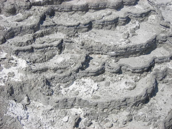 A closer look at the dry travertine formation