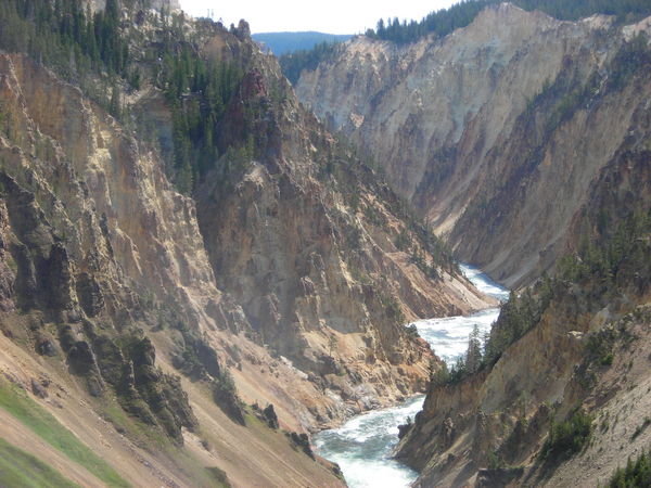 The Grand Canyon of the Yellowstone from above the Lower Falls
