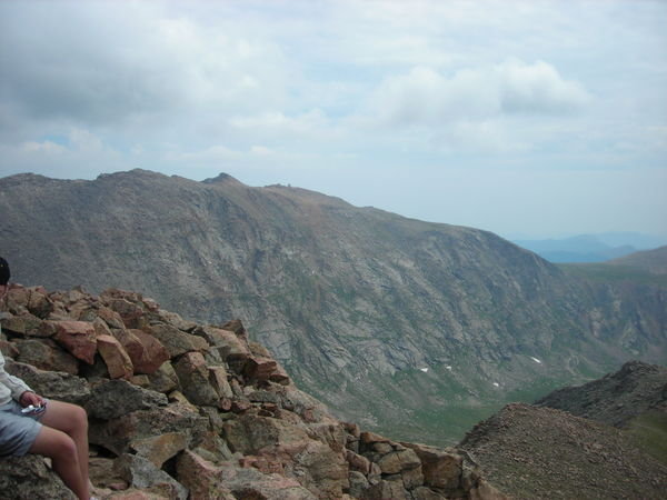 The summit of Mt. Evans from Bierstadt's summit