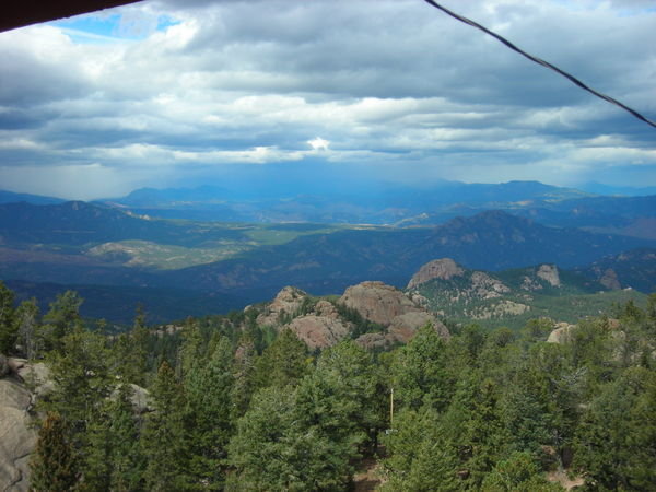 The view to the west from the lookout tower