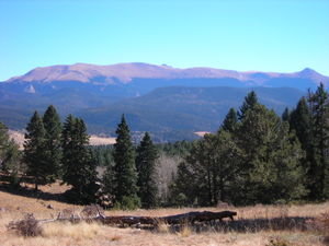 The Pikes Peak Massif from the Cheesman Ranch Trail