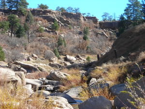 The northern branch of Castlewood Canyon