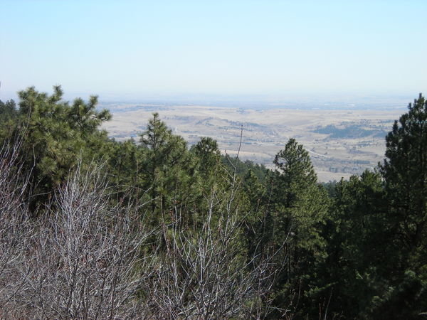 A nice view of the Boulder Valley from the Shadow Canyon Trail