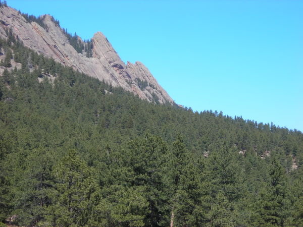 The Flat Irons to the north
