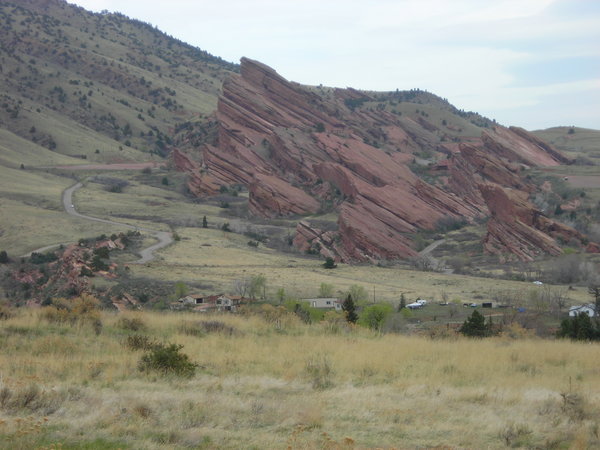 Red Rocks Amphitheater as seen from near the eastern trailhead