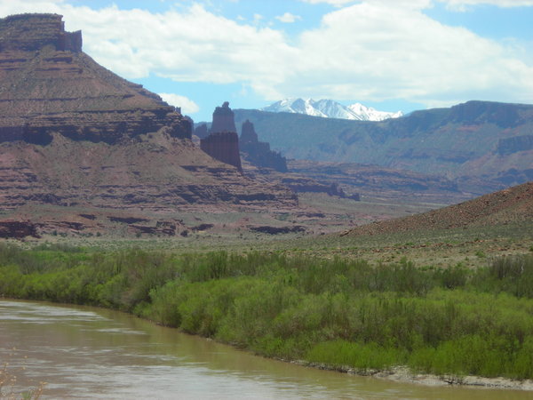 The drive into Moad takes visitors through a series of canyon's carved out by the Colorado River