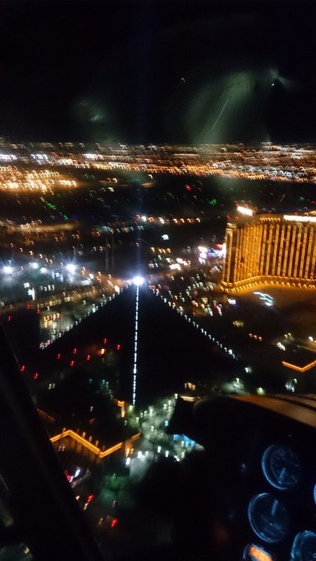 From the helicopter