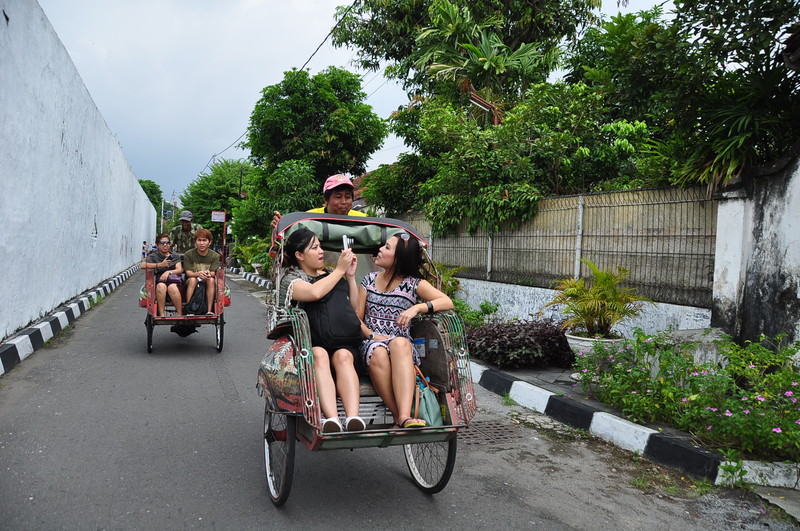 Becak Ride in Solo