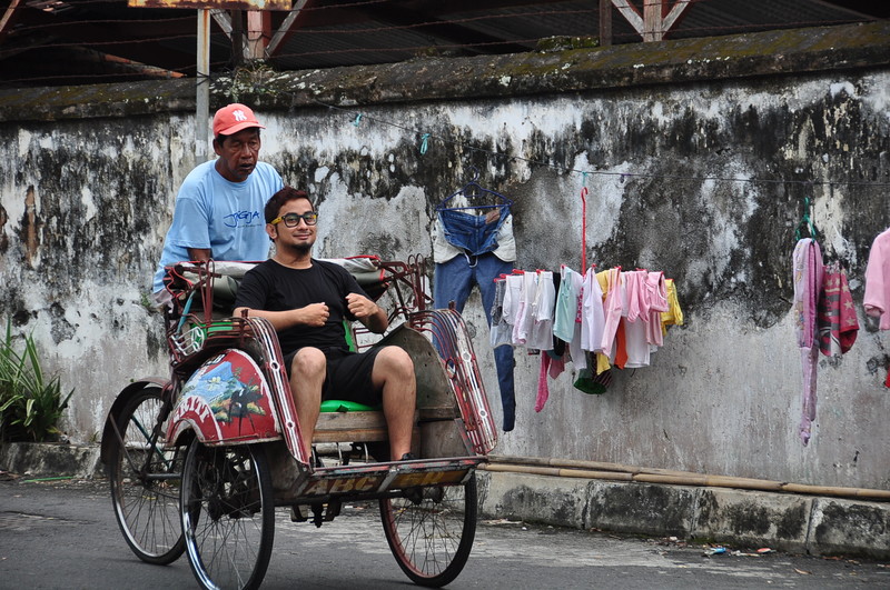 Becak Ride in Solo