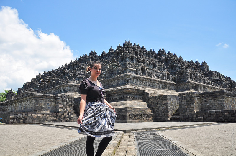 Borobudur Temple Side Angle