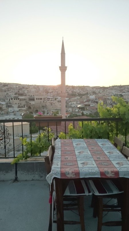 Breakfast on the Roof top terrace - View over Göreme