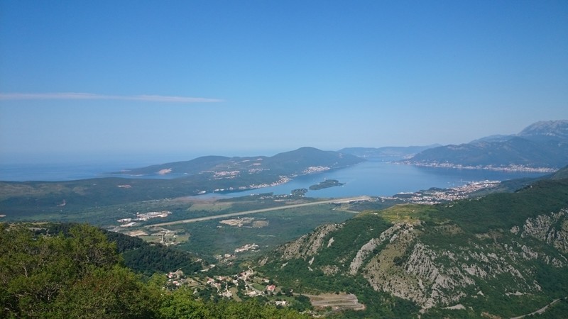 View over the Adriatic and the Mouth of Kotor
