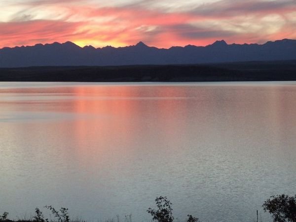 Sunset over Lake Tekapo