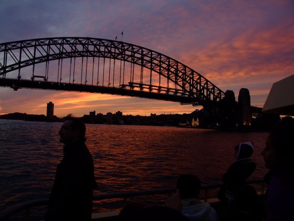 Returning to Sydney by Ferry at Sunset
