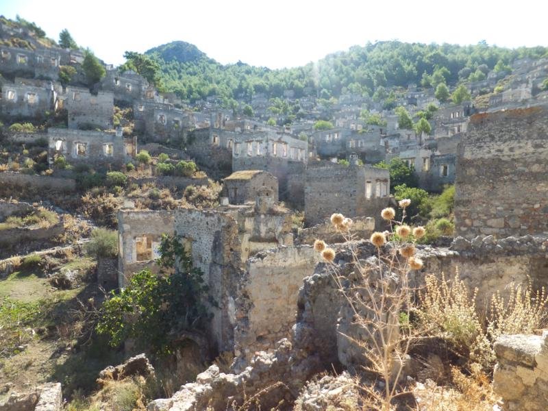 The deserted ruins of Kayakoy
