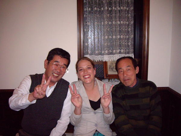 Mr Shiokawa, Amy and Mr Toyanaga