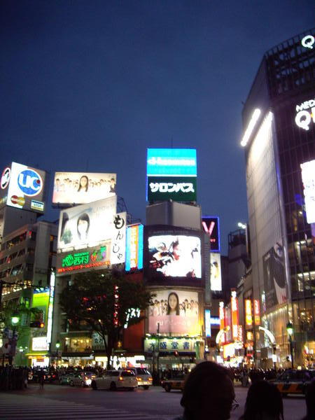 Shibuya at night, neon everywhere!!!