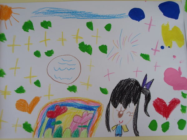 This is Riho's picture she is a brilliant little artist