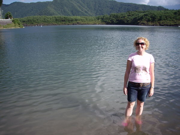 Me in the lake, well just my feet!!!