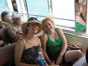 Cate and I on the boat