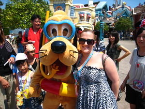 Kate and Goofy
