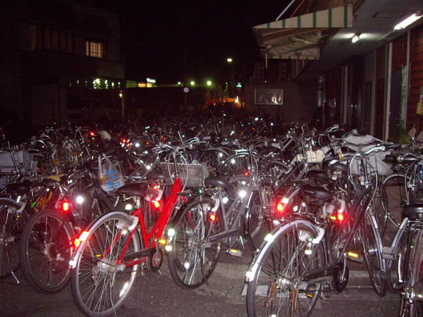 All the bikes in fron of my Mansion