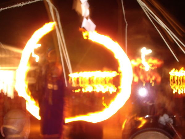 Twirling the flame