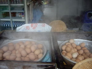 Eggs...they were selling like hot cakes