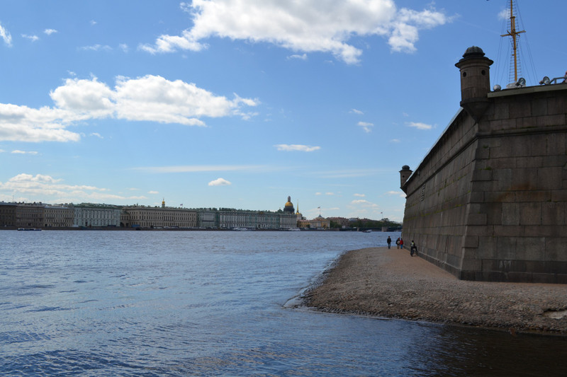 Outside the Peter and Paul fortress