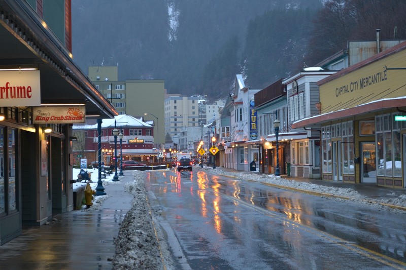 Rainy Historic Downtown Juneau